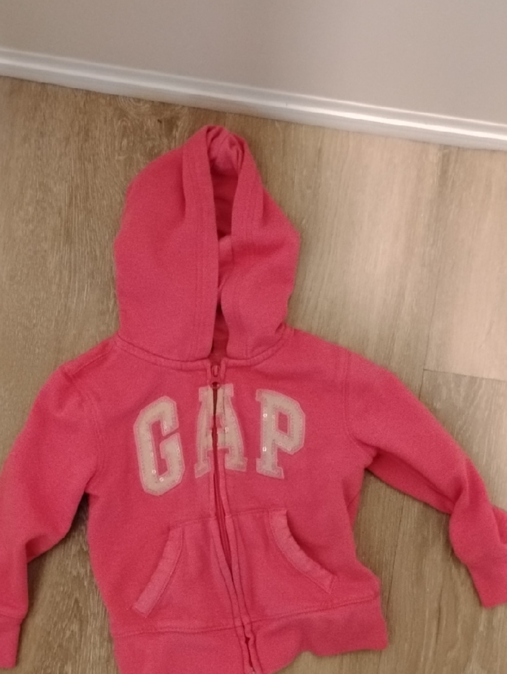 GAP Kids Bright Pink Hooded Zip Sweatshirt